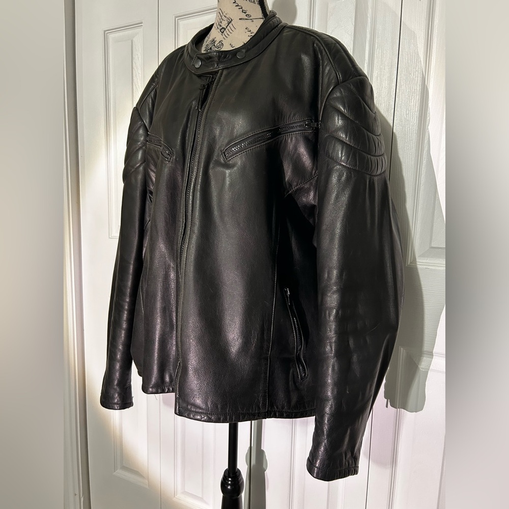 Black Performance Leather Jacket